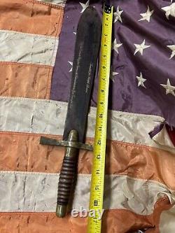 Rare Presentation CIVIL War Fighting Dagger Knife Given To Railroad Officer