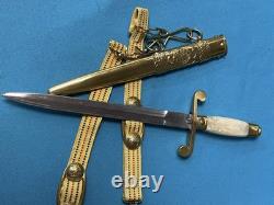 Rare Romanian Army Officers Dress Dagger Knife/scabbard New