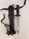 Rare Rostfrei Combat Dagger Knife Black Handle Germany With Holster Holder