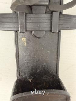 Rare Rostfrei Combat Dagger Knife Black Handle Germany with Holster Holder