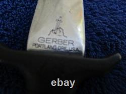 Rare Vintage Original Early Gerber Boot Dagger Mk1 Fighting Knife And Sheath