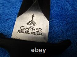 Rare Vintage Original Gerber Mk1 Boot Dagger Fighting Knife And Sheath