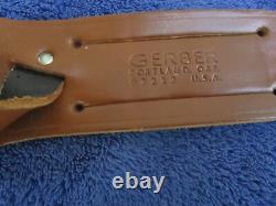 Rare Vintage Original Gerber Mk2 Dagger Fighting Knife And Sheath Made In 1974