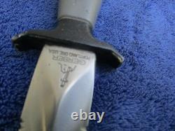 Rare Vintage Original Gerber Mk2 Dagger Fighting Knife And Sheath Made In 1974