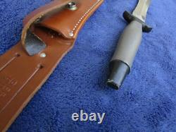 Rare Vintage Original Gerber Mk2 Dagger Fighting Knife And Sheath Made In 1974