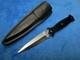 Rare Vintage Original Rigid Amigo Boot Micarta Dagger Fighting Knife And Sheath