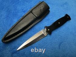 Rare Vintage Original Rigid Amigo Boot Micarta Dagger Fighting Knife And Sheath