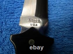 Rare Vintage Original Rigid Amigo Boot Micarta Dagger Fighting Knife And Sheath