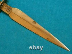 Rare Vintage Reyes Mexico Knife Bone Combat Fighting Dirk Dagger Stiletto Bowie