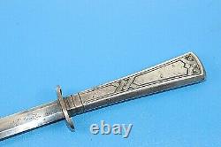 Rare Vintage Well Designed German Military Style Dagger Knife Blut