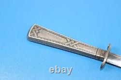 Rare Vintage Well Designed German Military Style Dagger Knife Blut