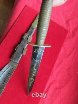 Rare WW2 Fairbairn & Sykes British Commando Fighting Knife Dagger
