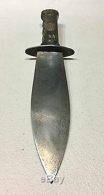 Rare WW2 Italian Colonial Police Officer PAI Fighting Dagger Knife WithSheath Horn