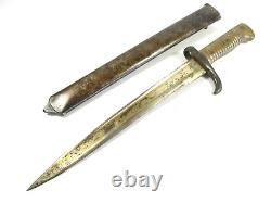 Rare WWI French Trench Knife Boot Combat Fighting Dagger CHASSEPOT Bayo Cut Down