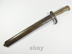 Rare WWI French Trench Knife Boot Combat Fighting Dagger CHASSEPOT Bayo Cut Down