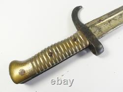 Rare WWI French Trench Knife Boot Combat Fighting Dagger CHASSEPOT Bayo Cut Down