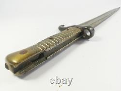 Rare WWI French Trench Knife Boot Combat Fighting Dagger CHASSEPOT Bayo Cut Down
