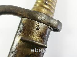 Rare WWI French Trench Knife Boot Combat Fighting Dagger CHASSEPOT Bayo Cut Down