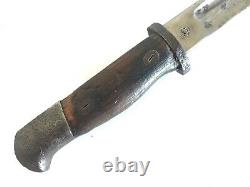 Rare WWII American Trench Boot Fighting Knife Dagger ARISAKA Bayo Cut Down