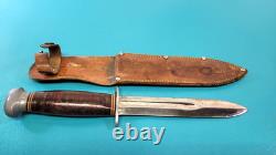 Rare WWII PAL Spear Point Variation Fighting Combat Knife Dagger + Sheath TR1308
