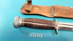 Rare WWII PAL Spear Point Variation Fighting Combat Knife Dagger + Sheath TR1308