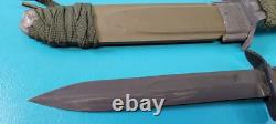 Rare WWII US Military K. I. Kinfolks M3 Fighting Knife Dagger + Scabbard