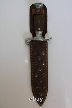 Rare WWII WW2 Chinese Dagger Youth Leader Fighting Knife with Sheath (9)