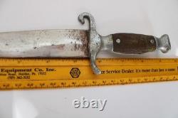 Rare WWII WW2 Chinese Dagger Youth Leader Fighting Knife with Sheath (9)