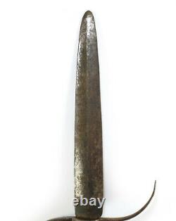 Revolutionary War-Period Antique Fighting Knife / Dagger Named on Sheath 1700s