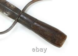 Revolutionary War-Period Antique Fighting Knife / Dagger Named on Sheath 1700s