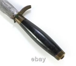 Revolutionary to Span-Am War Antique Fighting Knife or Dagger 12 with Sheath