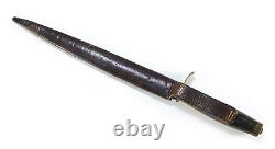 Revolutionary to Span-Am War Antique Fighting Knife or Dagger 12 with Sheath