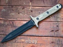 Rick Hinderer Knives Ek Commando Dagger Parkerized O-1 Double Edge Blade OD Grn