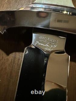 Rod Chappel Marquis Lagdames 15 Dagger 9 3/4 Blade Off-White Micarta Sept.'81