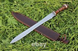 Roman Gladius Historical Custom Handmade D2 Steel Blade, Dagger Warrior Sword