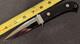 S. R. Johnson Custom Fixed Blade Knife Dagger Ebony Wood Handle Early Work