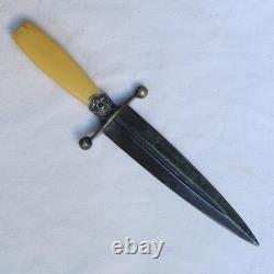 S. S. Brittain & Co, Sheffield 1880s swan logo gentlemen's dagger rare type