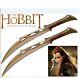 S0079 The Hobbit Elven Twin Fighting Knives Daggers Of Tauriel Wall Mount 20.5