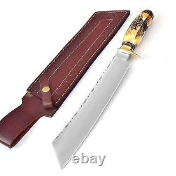 SC 18 D2 Steel Stage Bowie Knife Custom Handmade Hunting Knife Camping