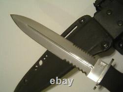 SOG Desert Dagger Knife Original Sheath Seki Japan Fixed Blade Fighting Knife