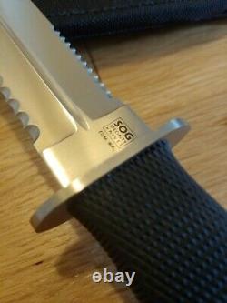 SOG Desert Dagger Seki Japan Fixed Blade Knife & Sheath