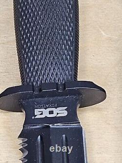 SOG Fusion Fixation Dagger (FX- 10) Fixed Blade Knife NICE