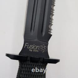 SOG Fusion Fixation Dagger FX-10 Spear Point With Sheath & Box Fixed Blade RARE