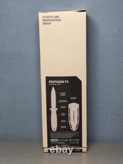 SOG Professional Pentagon FX Blackout Fixed Blade Knife 4.77 S35VN Dual-Edged