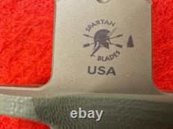 SPARTAN BLADES FDE LES GEORGE V-14 DAGGER, MINT NOS, BOXED, WithSHEATHS (725)