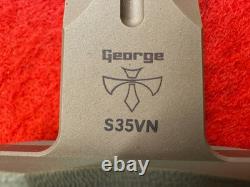 SPARTAN BLADES FDE LES GEORGE V-14 DAGGER, MINT NOS, BOXED, WithSHEATHS (725)