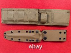 SPARTAN BLADES FDE LES GEORGE V-14 DAGGER, MINT NOS, BOXED, WithSHEATHS (725)