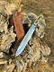 Sc Custom Handmade D2-tool Steel Hunting Bowie Knife With Stag Horn Handle