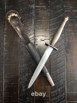 Scarce 2nd Pattern WW2 British Fairbairn Sykes FS Fighting Knife Dagger w Sheath