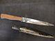 Scarce Wwii German Trench Fighting Boot Knife Dagger E. F. Horster N Scabbard